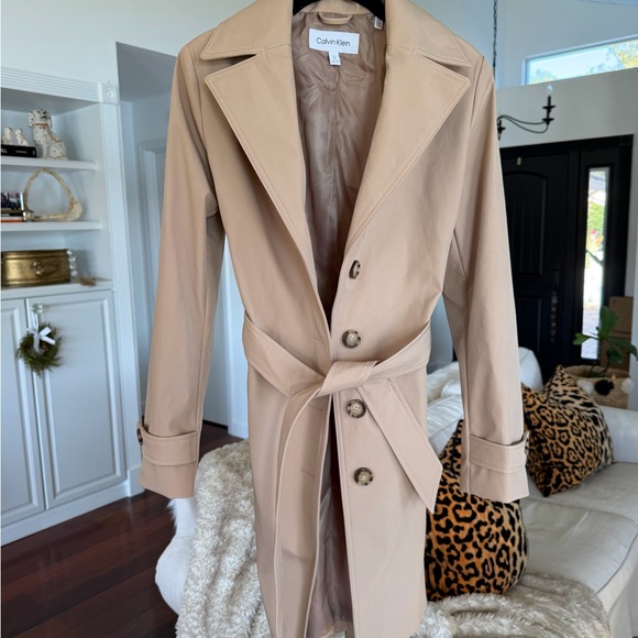 Calvin Klein Jackets & Blazers - Calvin Klein Women's Beige Trench Coat